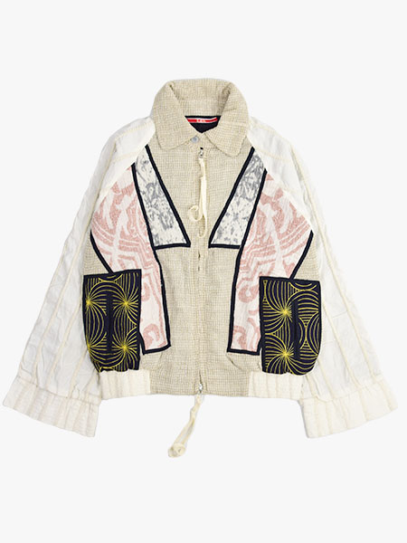 ART TO WEAR PATCHWORK BLOUSON -NATURAL- | IN ONLINE STORE