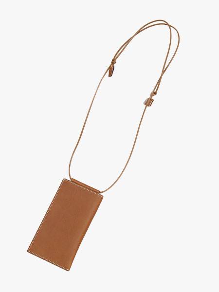 HERRIE GLASS PHONE NECKLACE -BROWN-