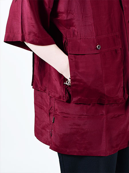 DRUG DEALER SHIRT -BURGUNDY- | IN ONLINE STORE