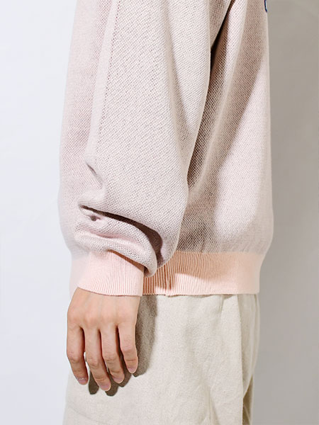 JACQUARD SWEATER LS THERMO SALMON -PINK- | IN ONLINE STORE