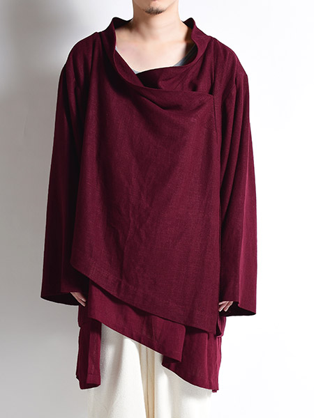 NANUA(ナヌア)/DOUBLE LAYERED FAR EASTERN PULL-OVER -RED- | IN 