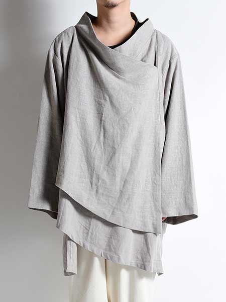 NANUA(ナヌア)/DOUBLE LAYERED FAR EASTERN PULL-OVER -GRAY- | IN