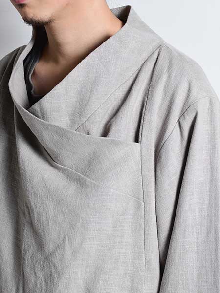 NANUA(ナヌア)/DOUBLE LAYERED FAR EASTERN PULL-OVER -GRAY- | IN