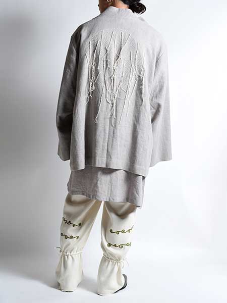 NANUA(ナヌア)/DOUBLE LAYERED FAR EASTERN PULL-OVER -GRAY- | IN