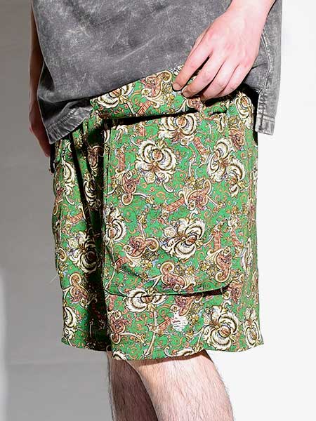 FRONT POKE SHORTS -GREEN- | IN ONLINE STORE