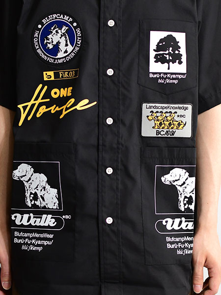 PATCH HS SHIRT -BLACK- | IN ONLINE STORE