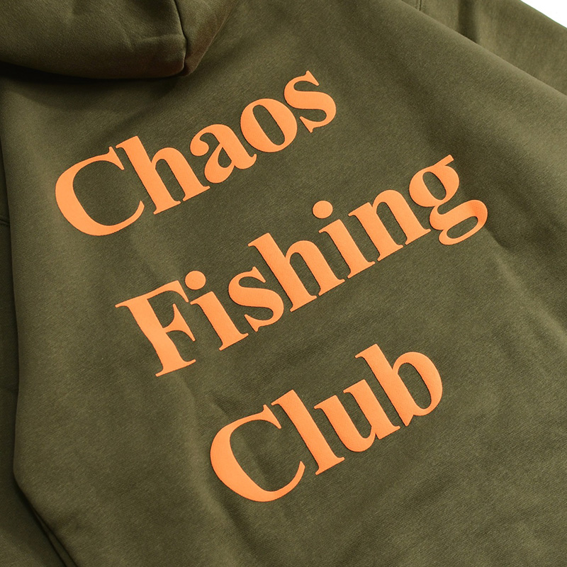 国産最安値 Chaos Fishing Club PUFF LOGO HOODY XL CdWVm