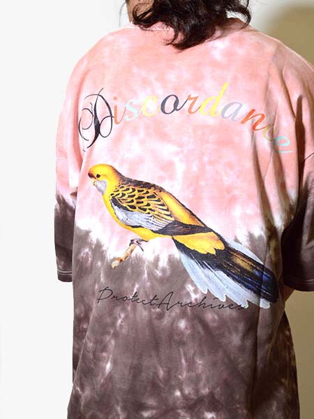 HAND DYEING AND PRINT TEE TYPE C -PINK-