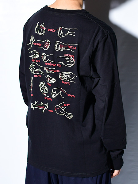 PUNCHES L/S T-SHIRT -BLACK- | IN ONLINE STORE