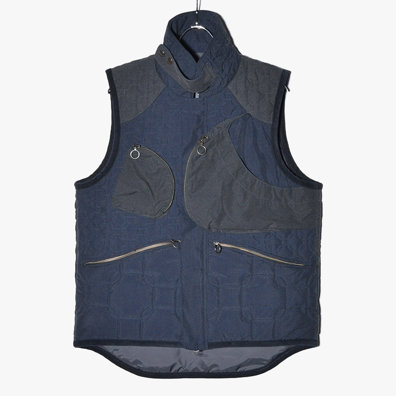 NICHOLAS DALEY X LAVENHAM MANDARIN GILET -NVY- | IN ONLINE STORE