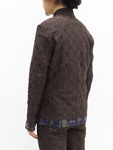 MAYOKE LACE RAPEL JACKET -BROWN- | IN ONLINE STORE