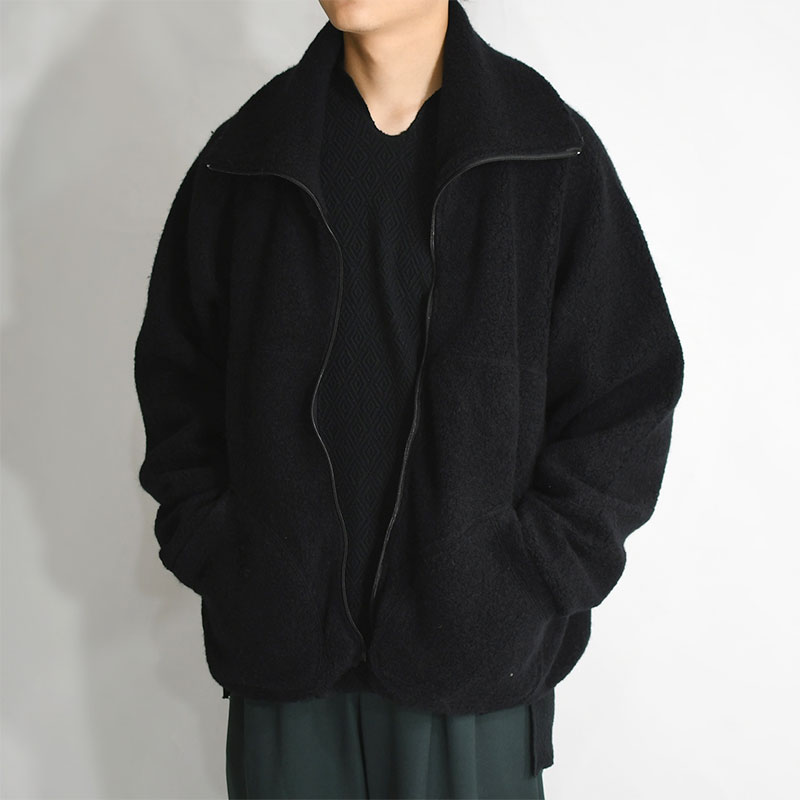 JUHA ユハ ANGOLA PILE TRACK JACKET アンゴラ パイル トラック