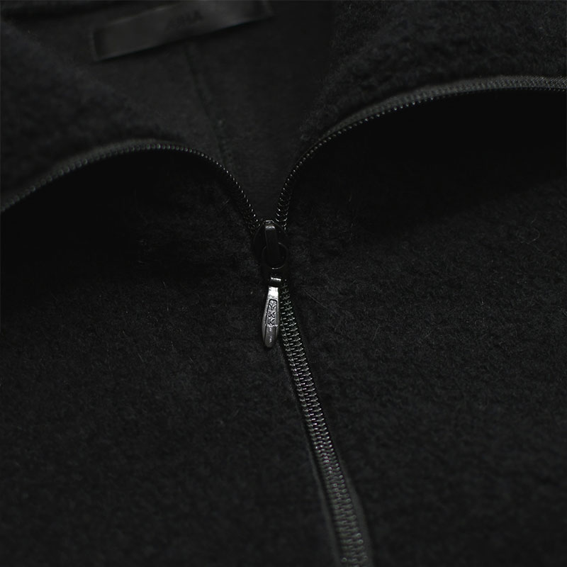 ANGOLA PILE TRACK JACKET -BLACK- | IN ONLINE STORE