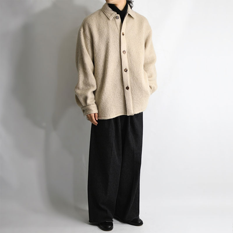 MOHAIR SHEEP JACKET -IVORY- | IN ONLINE STORE