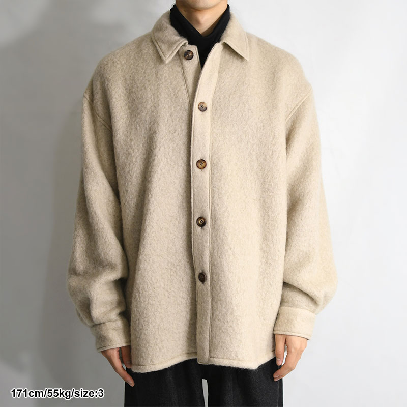 MOHAIR SHEEP JACKET -IVORY- | IN ONLINE STORE