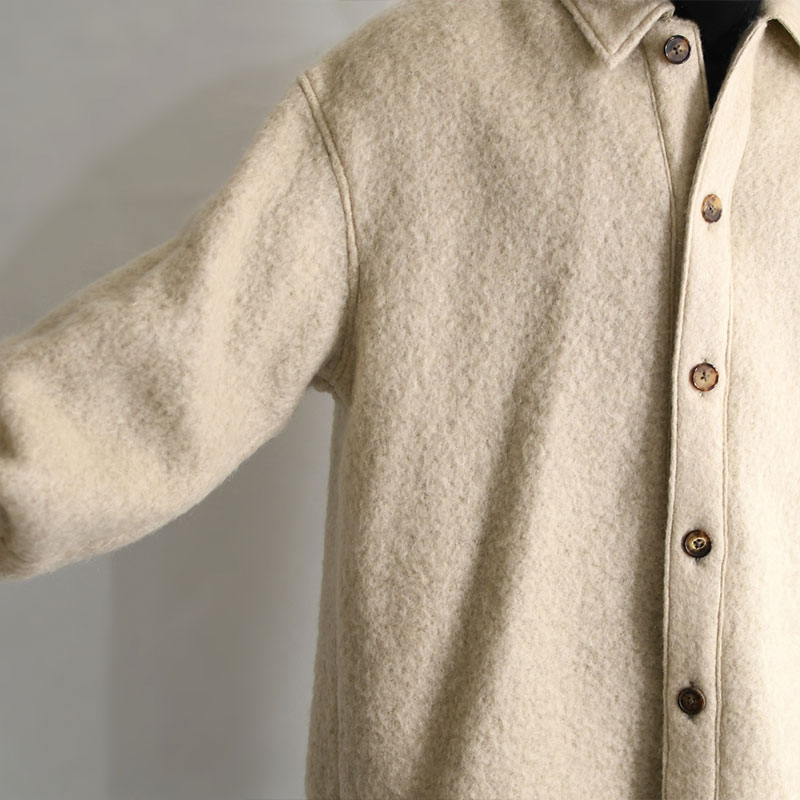 MOHAIR SHEEP JACKET -IVORY- | IN ONLINE STORE