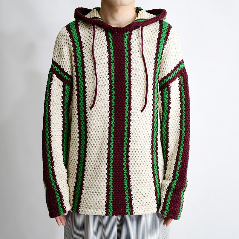MEXICAN KNIT PARKA -WHITE- | IN ONLINE STORE