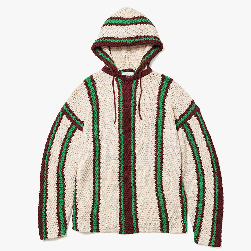 MEXICAN KNIT PARKA -WHITE- | IN ONLINE STORE