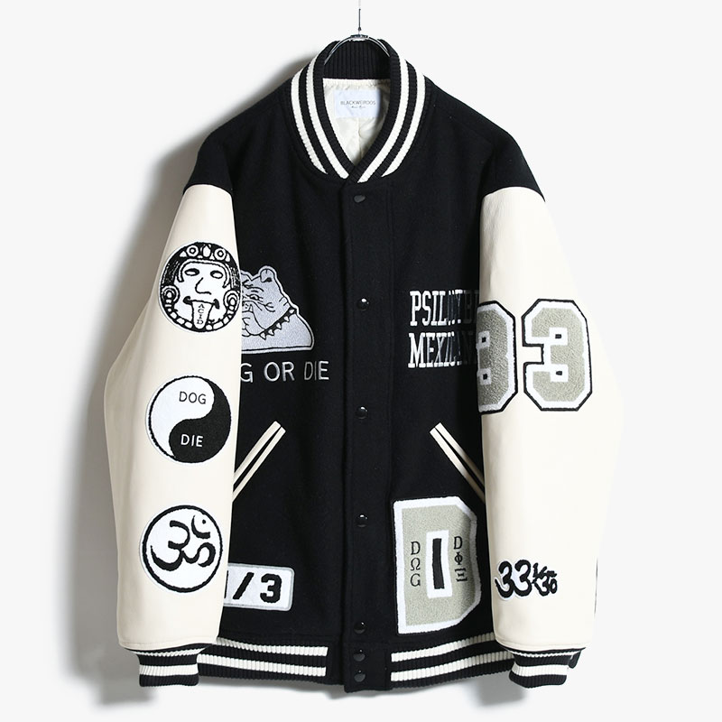 blackweirdos 23AW Varsity Jacket-