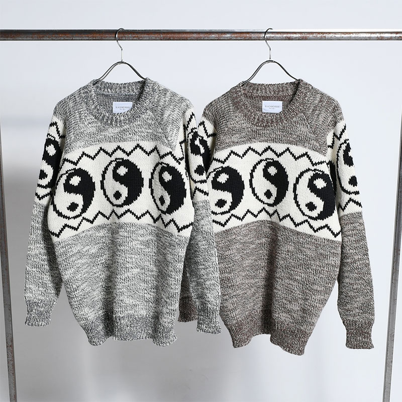 YIN YANG SWEATER -2.COLOR- | IN ONLINE STORE