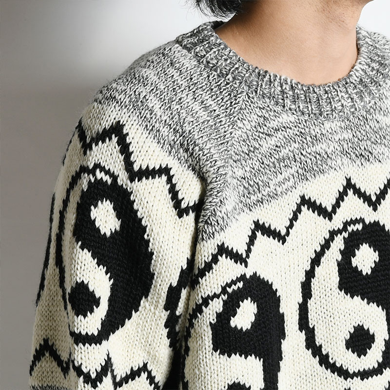 YIN YANG SWEATER -2.COLOR- | IN ONLINE STORE