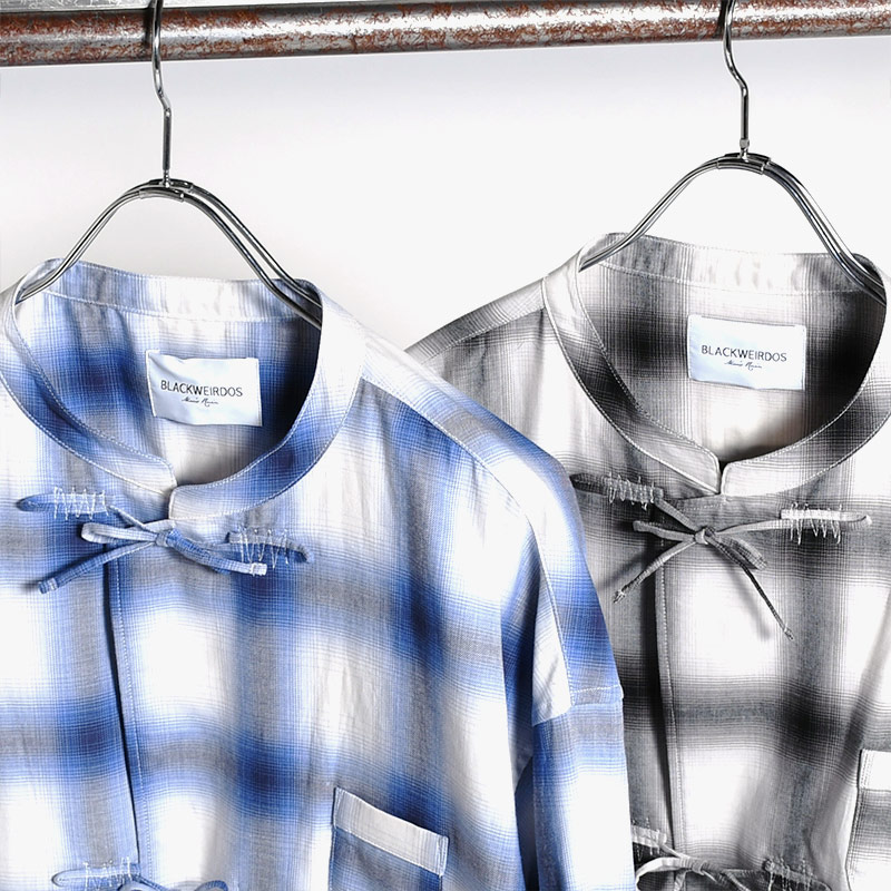 OMBRE-CHECK CHINA SHIRT -2.COLOR- | IN ONLINE STORE