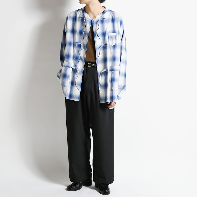 OMBRE-CHECK CHINA SHIRT -2.COLOR- | IN ONLINE STORE