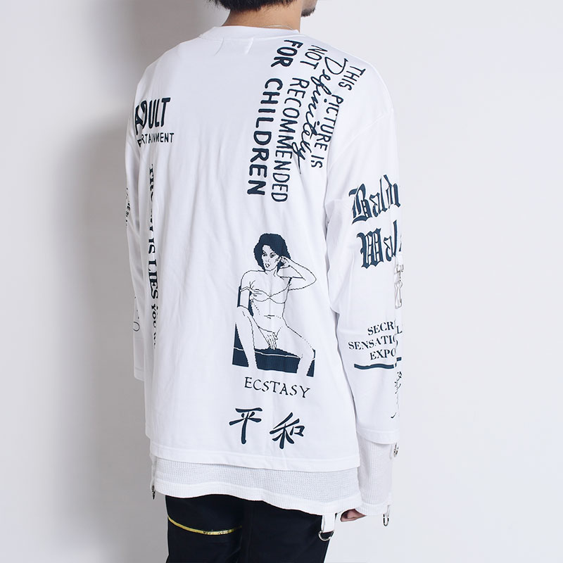 Black Weirdos Moslin Thermal shirt | hartwellspremium.com