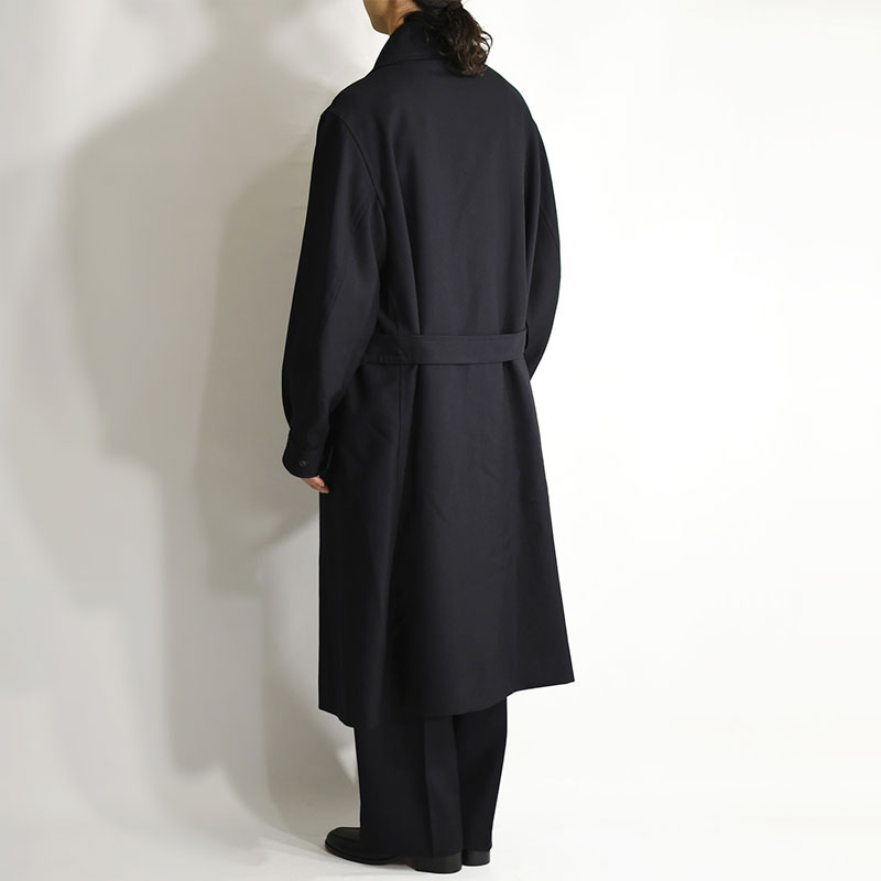 WOOL SURGE MOTORCYCLE COAT -DARK NAVY- | IN ONLINE STORE