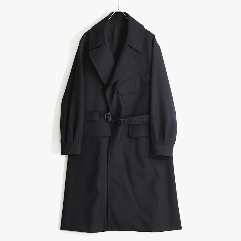 WOOL SURGE MOTORCYCLE COAT -DARK NAVY- | IN ONLINE STORE