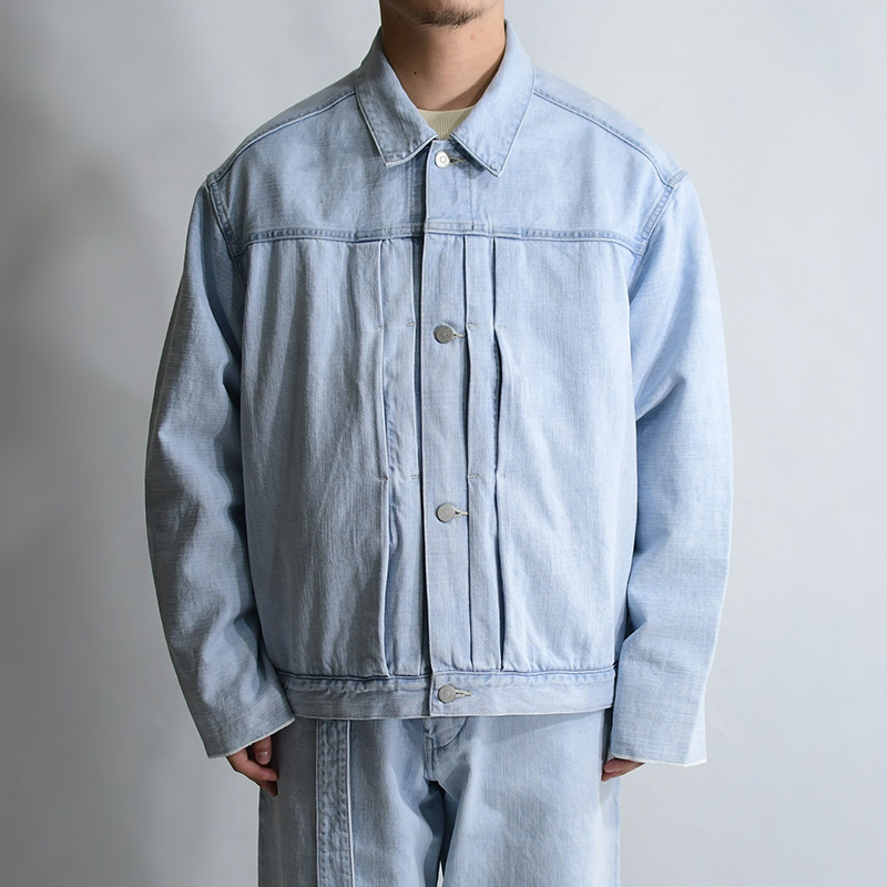 シンプルでおしゃれ 【完売商品】blurhms 12oz Selvage Denim Jacket