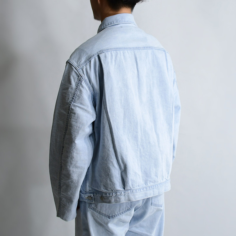 12oz SELVAGE DENIM JACKET -BLEACH- | IN ONLINE STORE