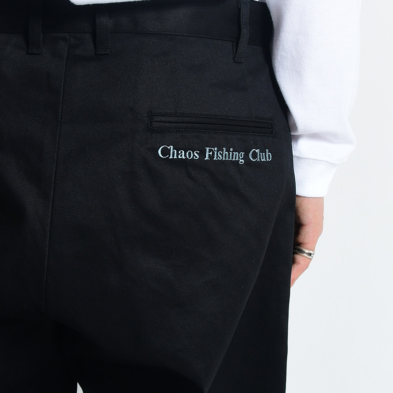 LOGO TAPERED CHINO PT -BLACK- | IN ONLINE STORE