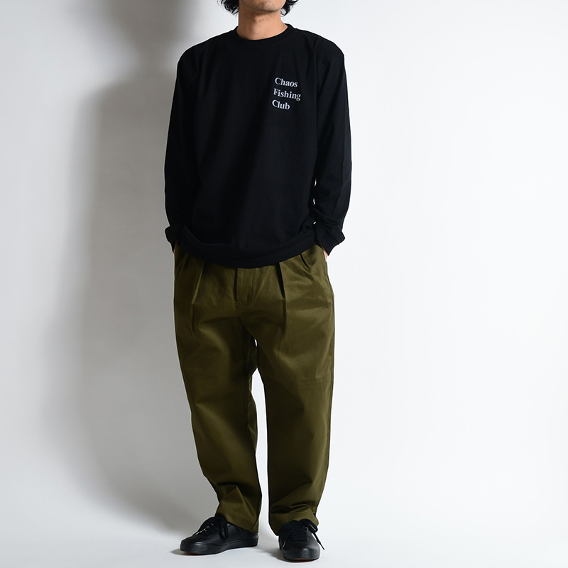 LOGO TAPERED CHINO PT -OLIVE- | IN ONLINE STORE
