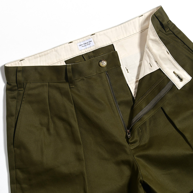 LOGO TAPERED CHINO PT -OLIVE- | IN ONLINE STORE