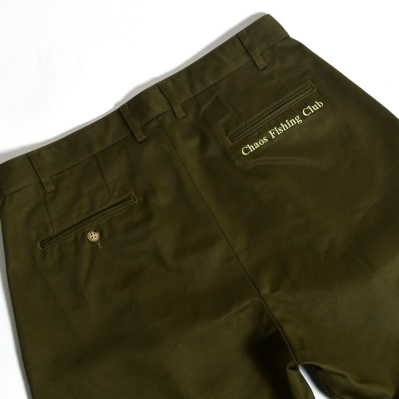 LOGO TAPERED CHINO PT -OLIVE- | IN ONLINE STORE