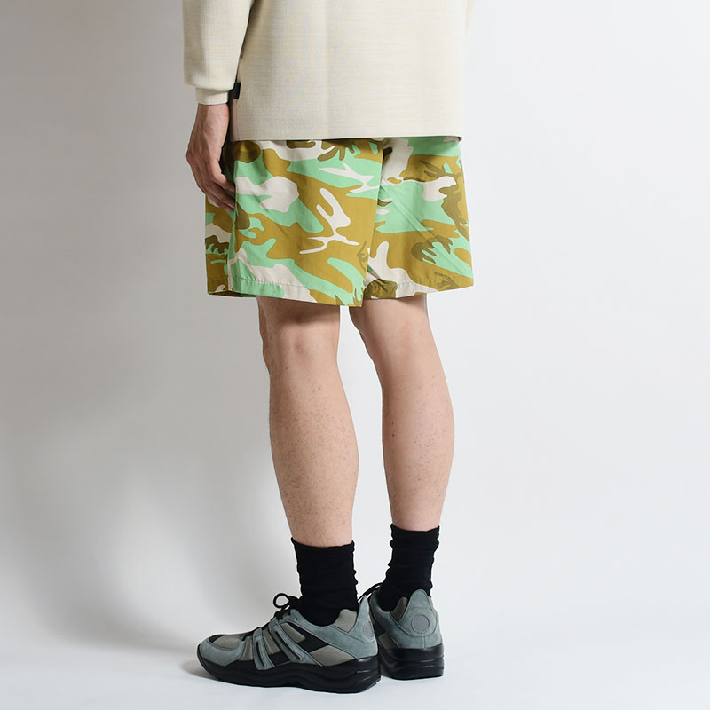 LOGO NYLON SHORTS -CAMO- | IN ONLINE STORE