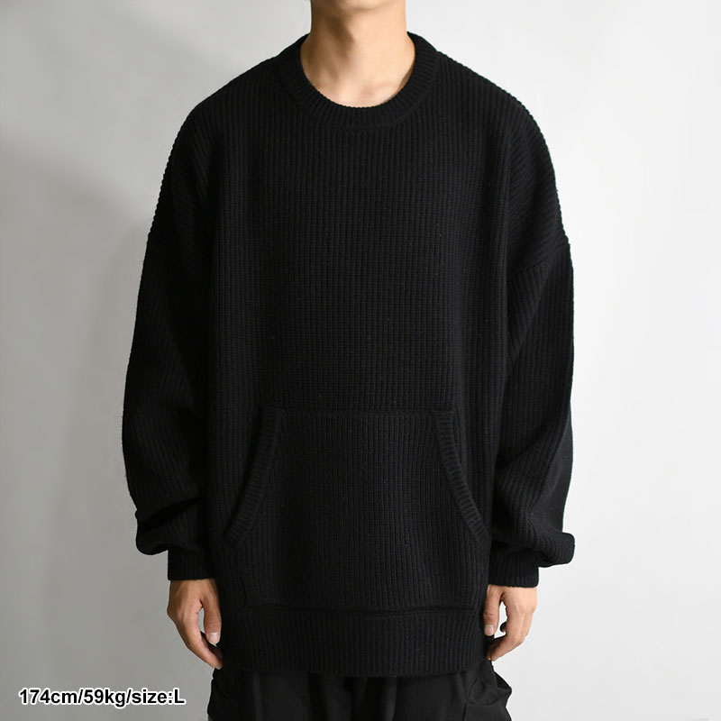 LOW GAUGE KNIT CREW -3.COLOR- | IN ONLINE STORE