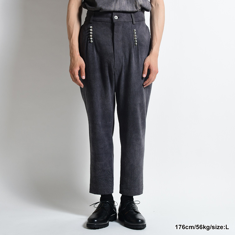 MAD SASHIKO SPIKED SLIM PANTS -CHARCOAL- | IN ONLINE STORE