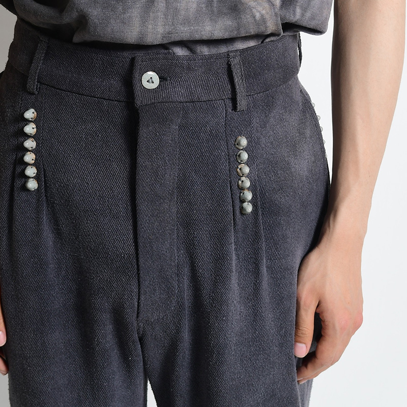 MAD SASHIKO SPIKED SLIM PANTS -CHARCOAL- | IN ONLINE STORE