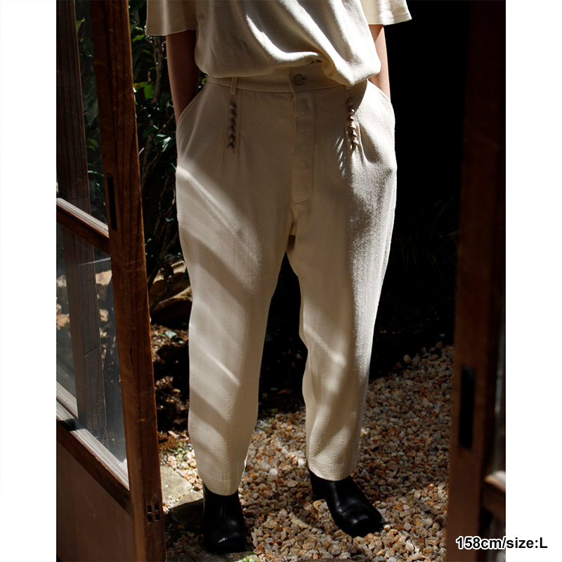 今季ブランド MAD SASHIKO SPIKED SLIM PANTS NANUA スラックス