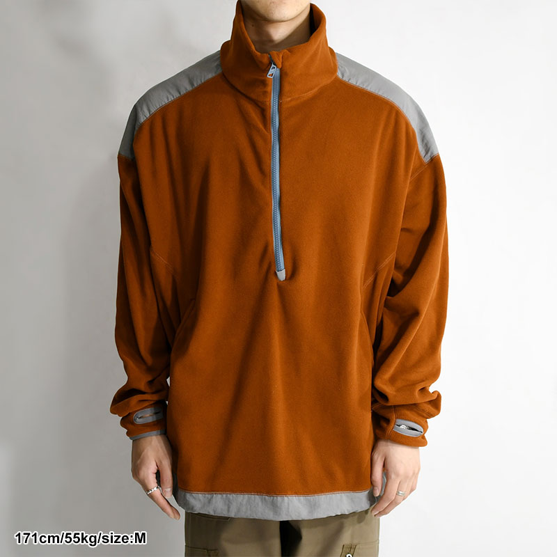 POLARTEC STAND ZIP PO -ORANGE- | IN ONLINE STORE