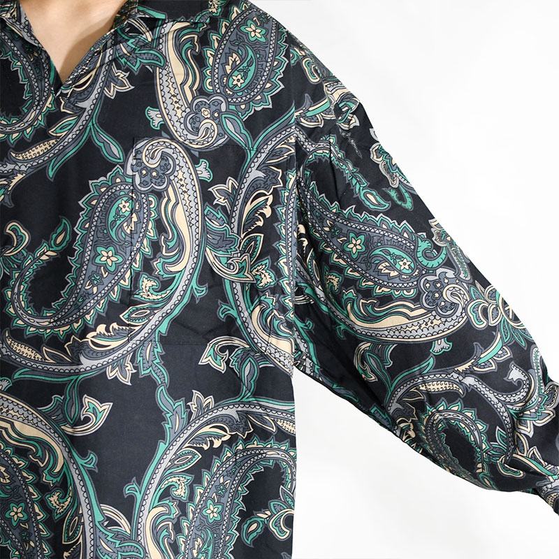 PAISLEY L/S OPEN SHIRT -2.COLOR- | IN ONLINE STORE