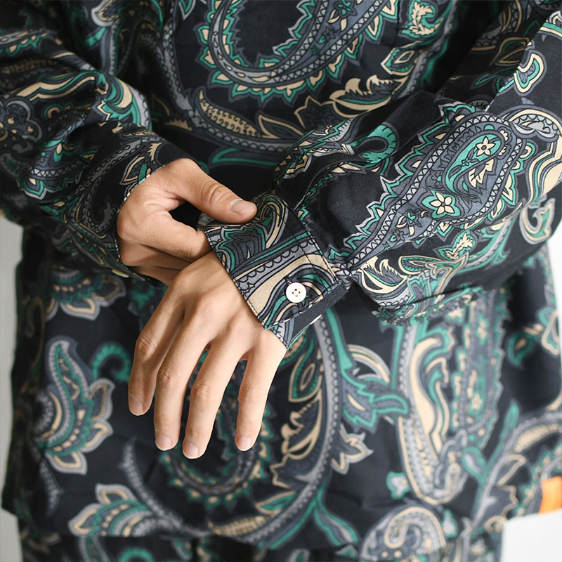 PAISLEY L/S OPEN SHIRT -2.COLOR- | IN ONLINE STORE