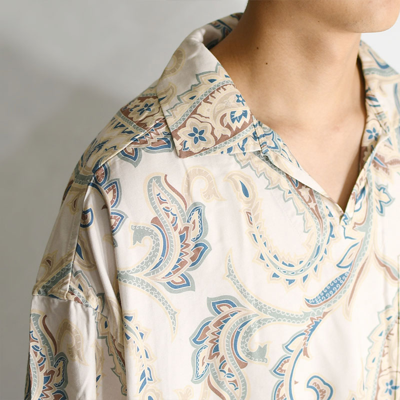 PAISLEY L/S OPEN SHIRT -2.COLOR- | IN ONLINE STORE