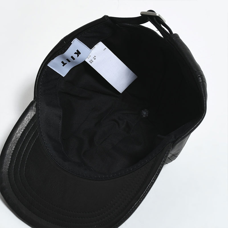 LEATHER BB CAP -BLACK- | IN ONLINE STORE