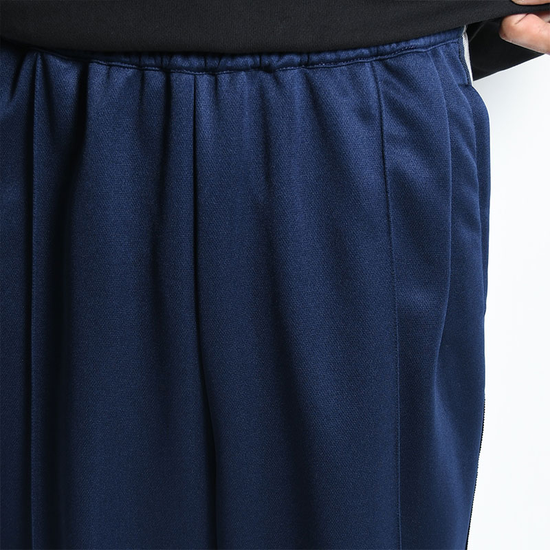 WIDE TRACK PANTS -NAVY-