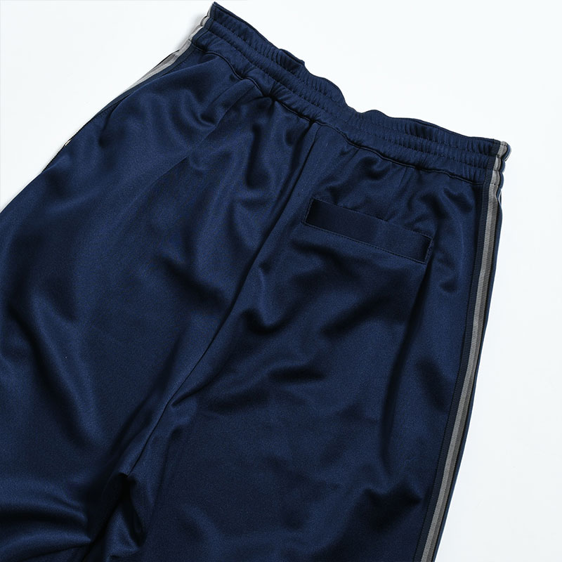 WIDE TRACK PANTS -NAVY-