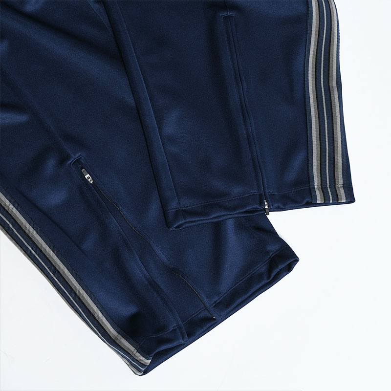 WIDE TRACK PANTS -NAVY-