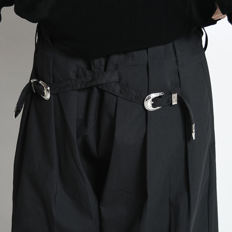 X BAND SLACKS -BLACK-